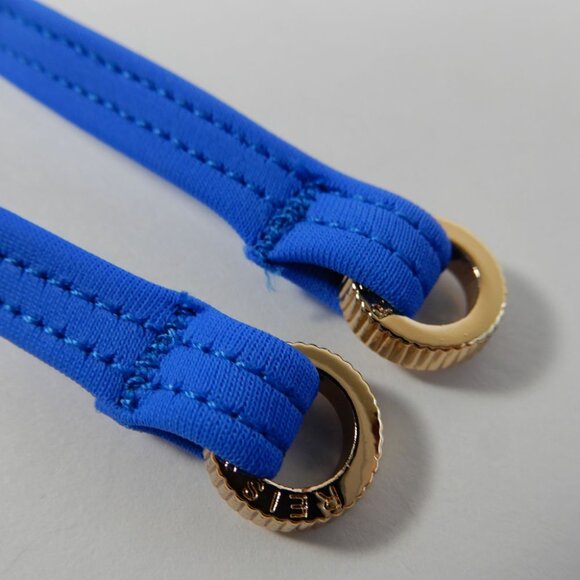 REISS Gia Halter One Piece SWIMSUIT Size US 8 Blue NEW - Picture 8 of 9